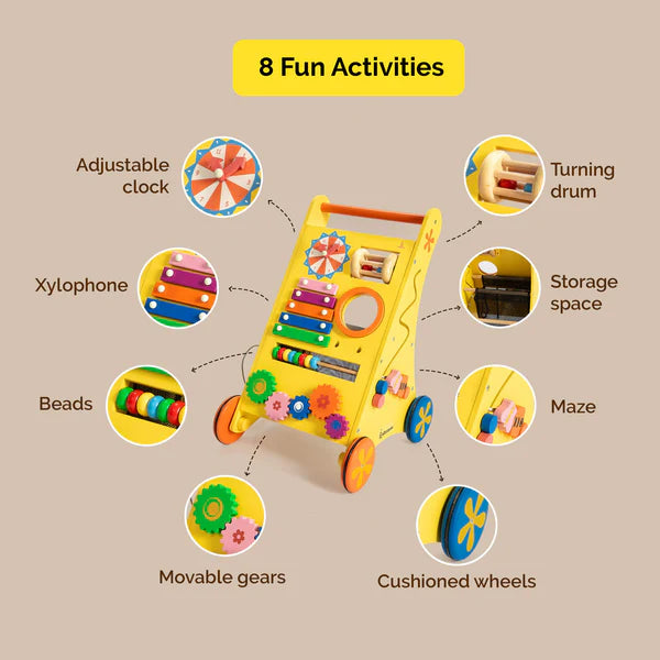 Shumee Musical Activity Walker – 8-in-1 with Interactive Learning Panels