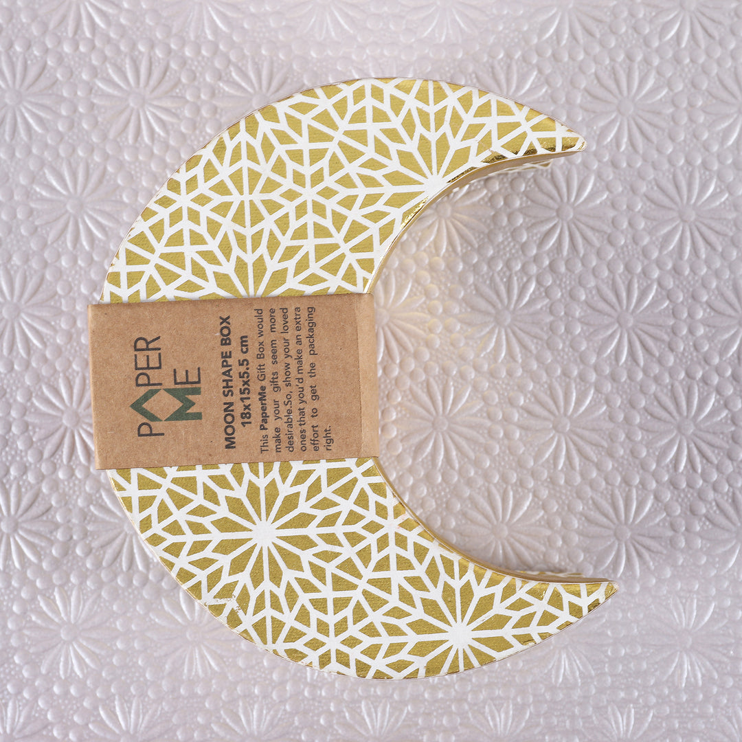 Mosaic Moon Shaped Box - 1 pc