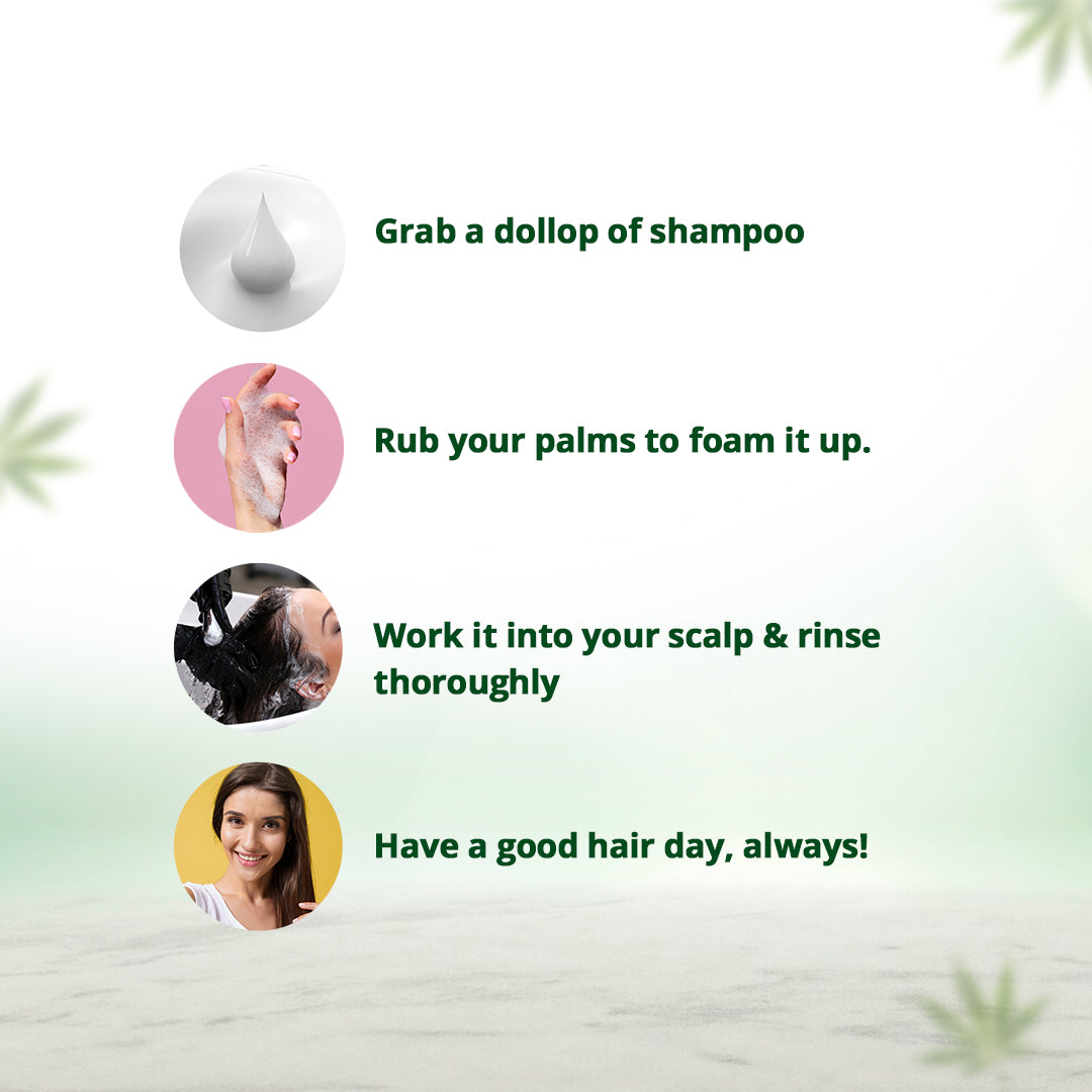 100% Natural Hemp Shampoo - SLS-Free & Paraben-Free