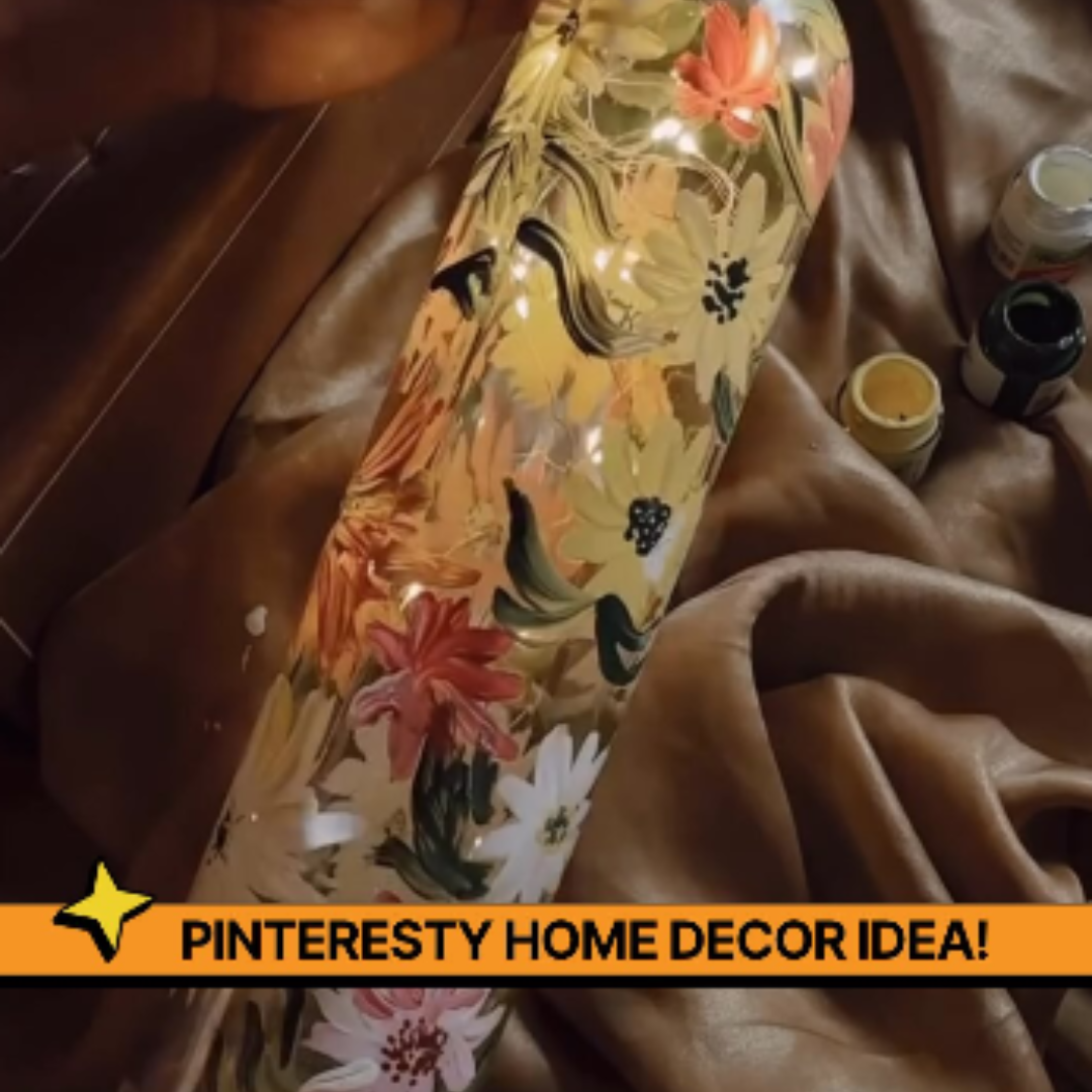 COMBO : DIY Floral Glow Jar Kit & DIY Light Bottle Painting Kit