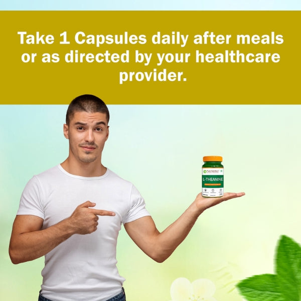 L-Theanine 200mg | Supports Calmness, Focus & Cognitive Function | 120 Veg Tablets