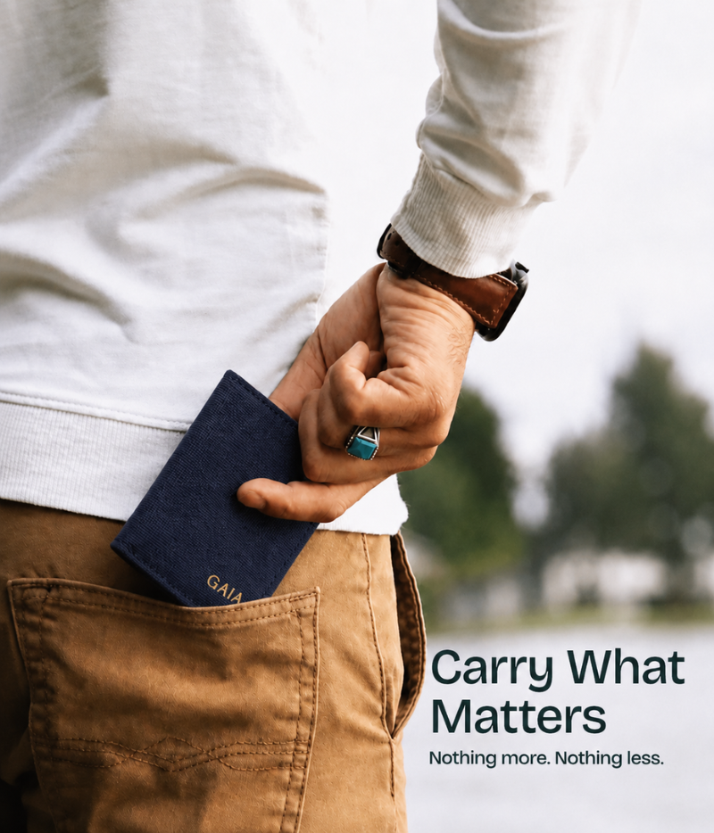 The Label GAIA Minimalist Organic Hemp Men’s Wallet