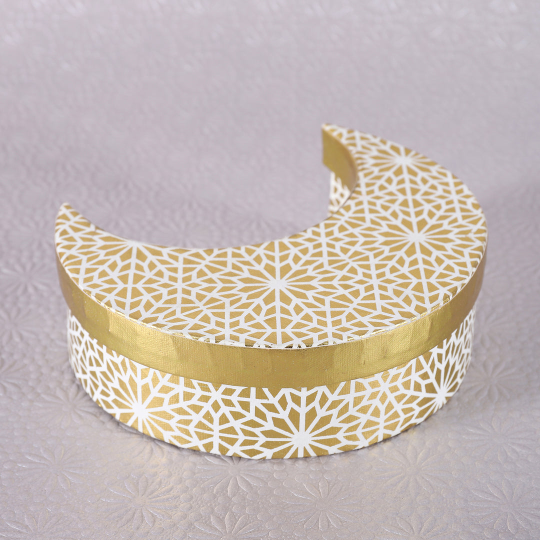 Mosaic Moon Shaped Box - 1 pc