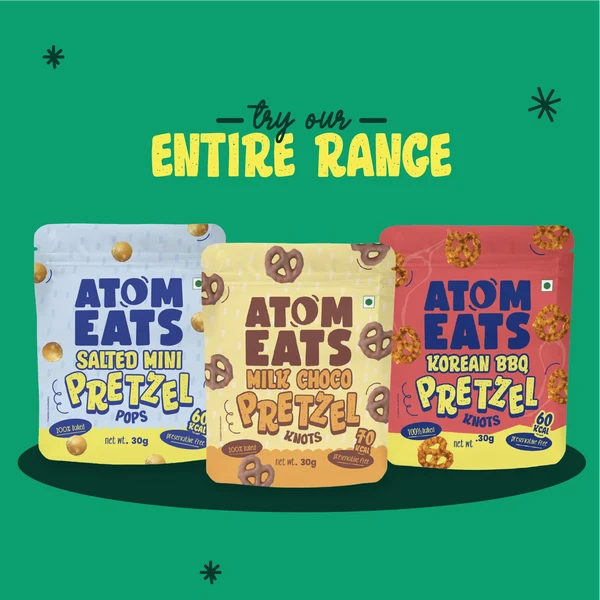 Atom Eats Mexican Chilli Pretzels | Oven-Baked Mini Knots | Pack of 4