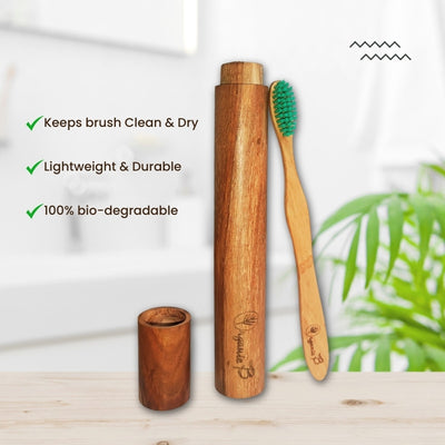 Eco Friendly Travel Case with Neem Toothbrush