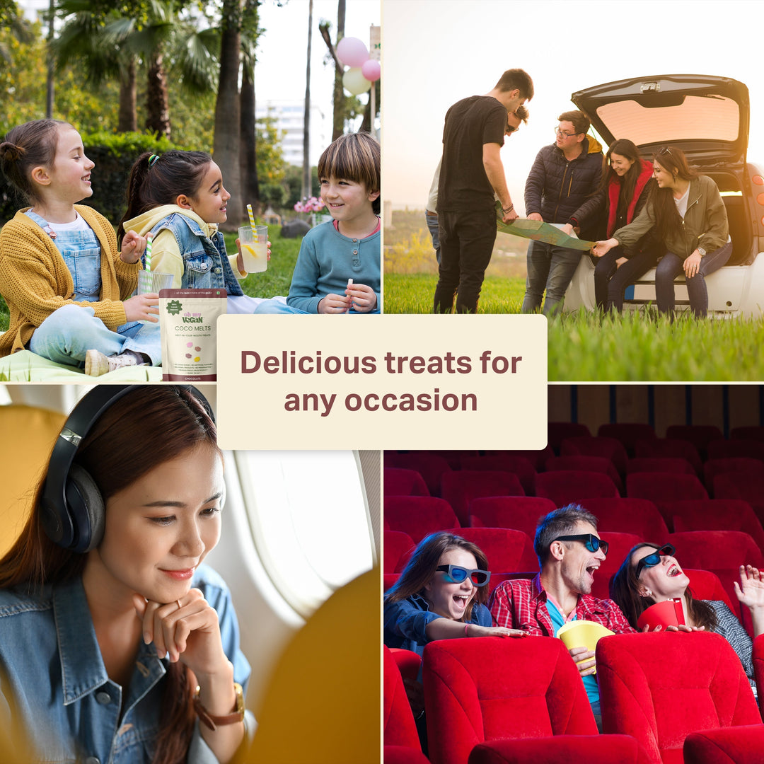 Oh My Vegan Chocolate Coco Melts – Healthy Plant Based Freeze-Dried Treats - 40 Grams