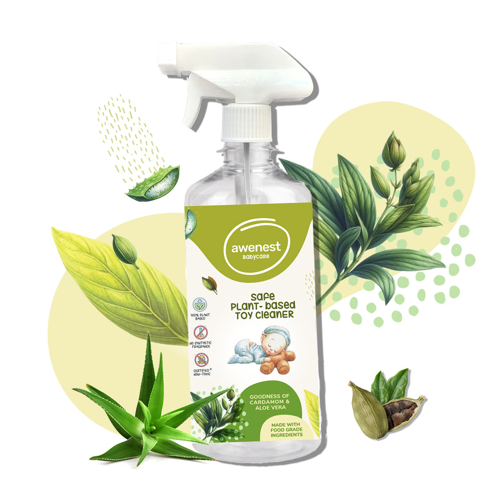 Awenest Baby Toy & Surface Cleaner | 100% Plant-Based, Aloe Vera & Cardamom | 500ml