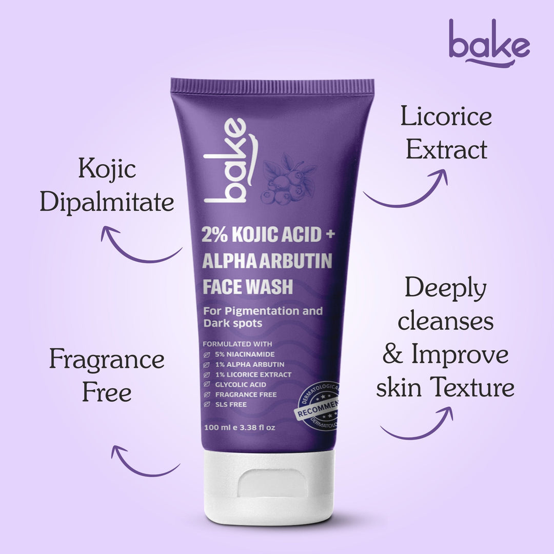 2% Kojic Acid Face Wash with Alpha Arbutin