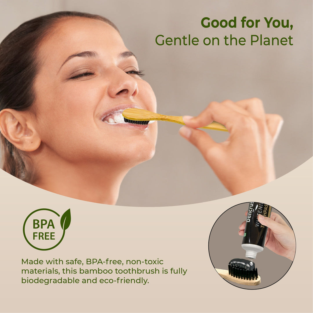 Dencrus Natural Clean Bamboo Toothbrush