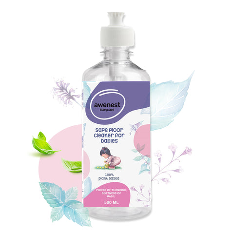 Awenest 100% plant-based Baby Natural Floor Cleaner | Made for Babies | For Play Areas, Baby Rooms | 500 ml