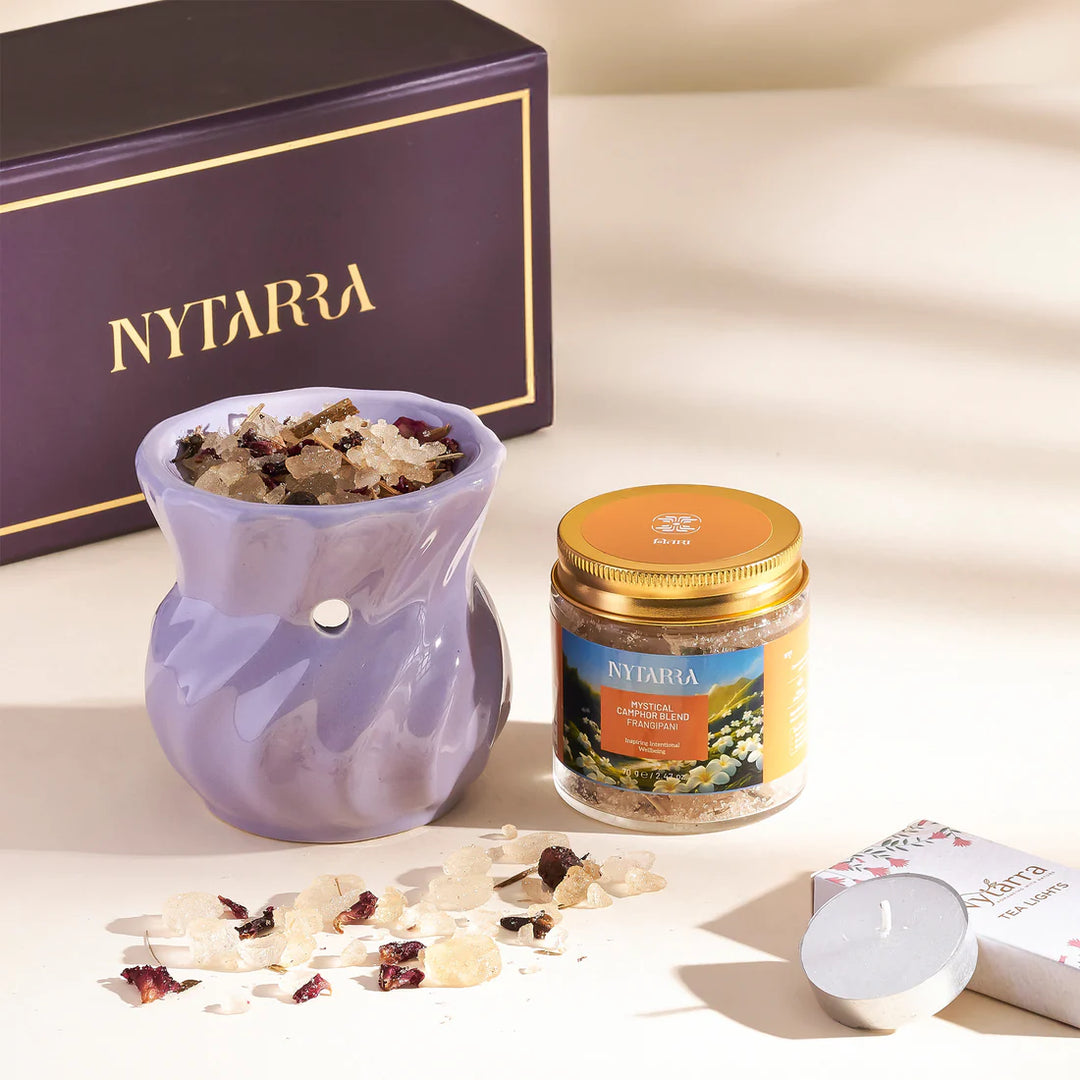Nytarra Mystical Camphor Blend - Frangipani | Purifying & Mood-Balancing Aromatherapy | Toxin-Free, Phthalate-Free