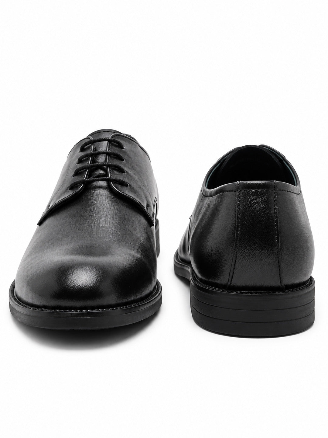 Bread N Butter Black Derby Formal Shoes