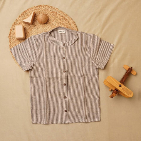 Stripes' - Boys' Khadi Shirt