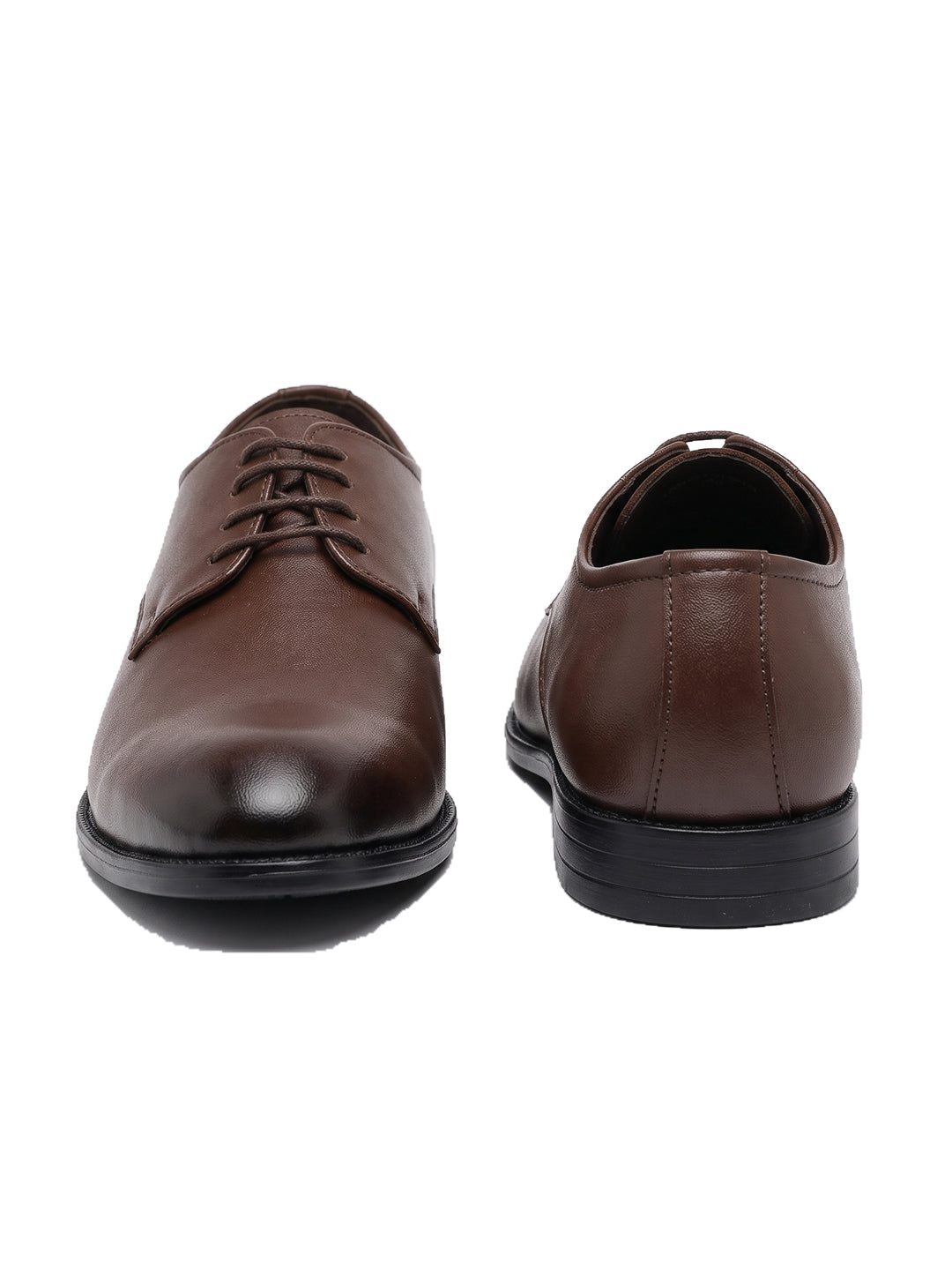 Bread N Butter Brown Derby Formal Shoes