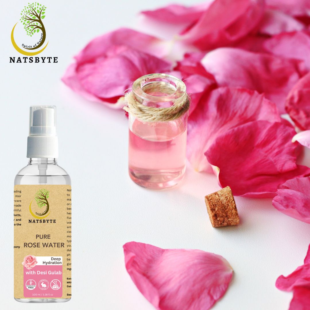 Natsbyte 100% Pure & Natural Rose Water - 100 ml