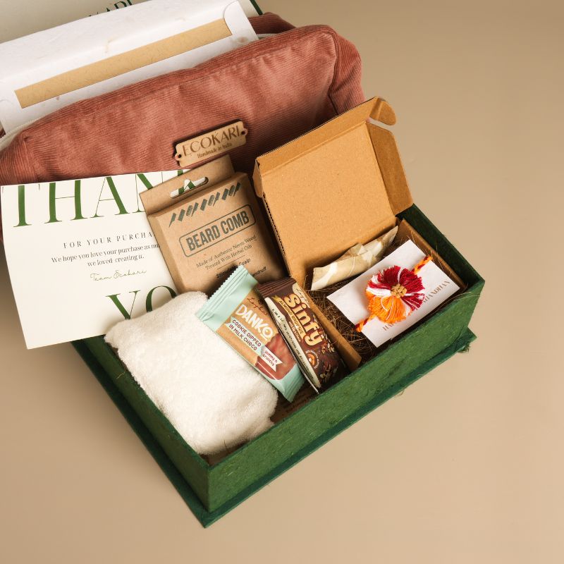 Ecokari Brotherly Bliss Hamper | Eco-Rakhi Box