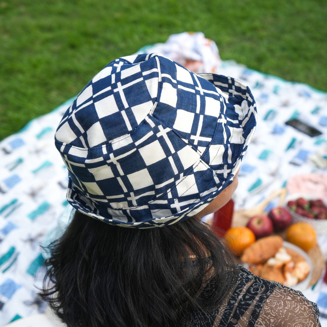 Ecokari Check Mate Cotton Bucket Hats | Printed