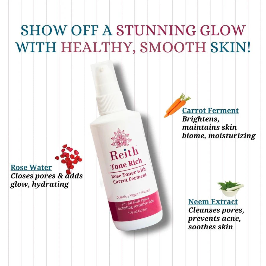 Reith Tone Rich Rose Toner with Carrot Ferment 100 ml