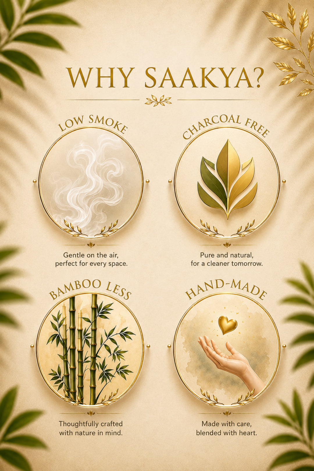 Saakya Five Elements Incense Collection | Clove, Juniper, Oud, Pine & Sandalwood | Pack of 5