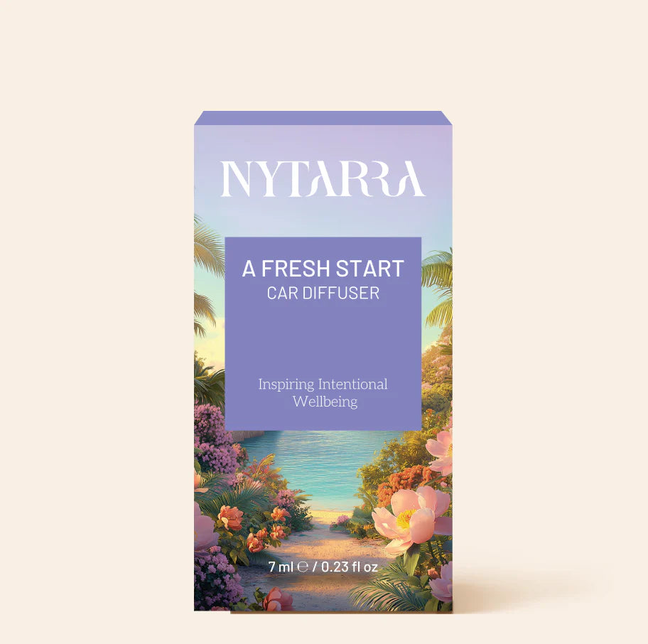 Nytarra Car Fragrance Diffuser - A Fresh Start | Alcohol-Free, Paraben-Free | Long-Lasting Car Freshener