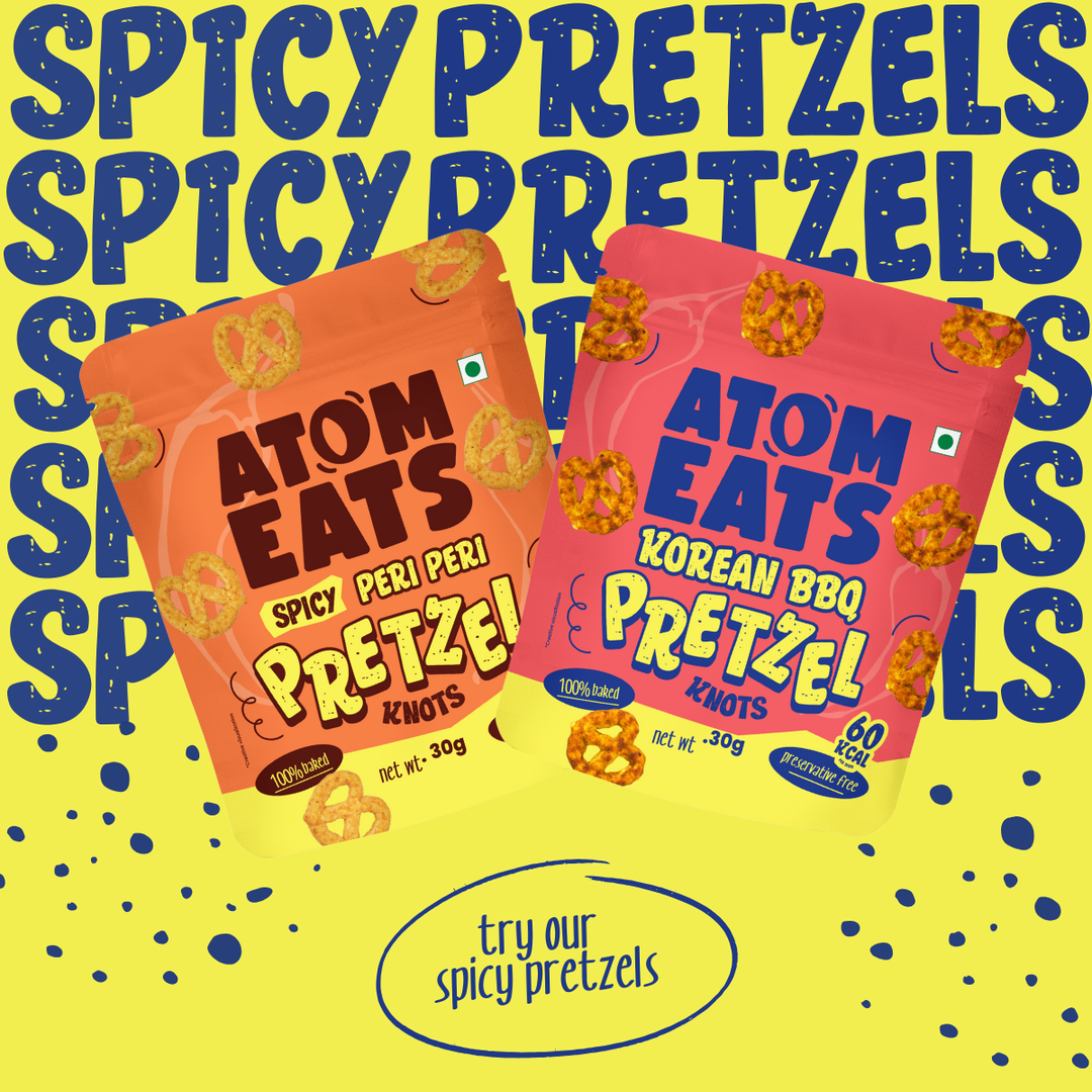 Atom Eats Korean BBQ Pretzels | (30g Pack X 2) by Atom Eats