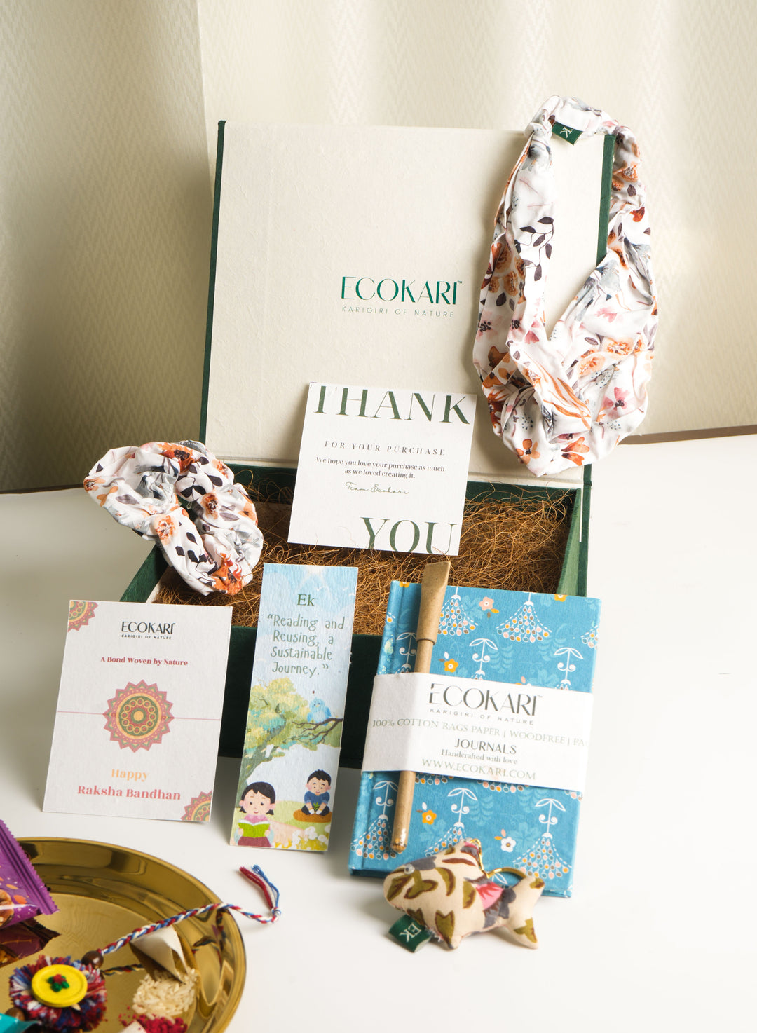 Ecokari Rakhi Gift Hamper for Sister - Ecofriendly Treasures