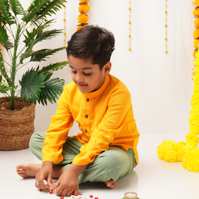 Genda Phool Kurta - Boys' Festive Kurta