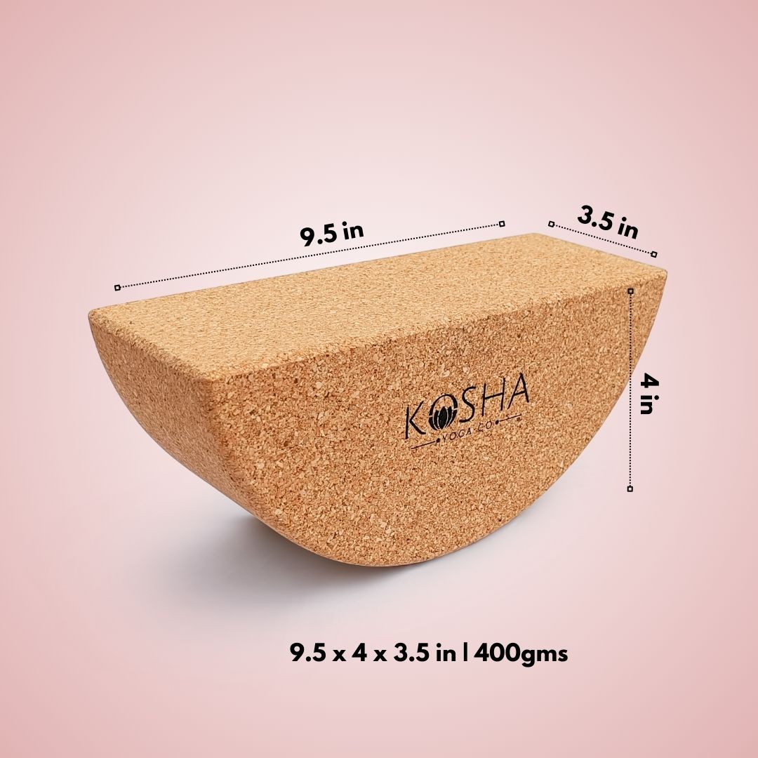 Kosha Yoga Balance Block: Semi Circle Yoga Brick