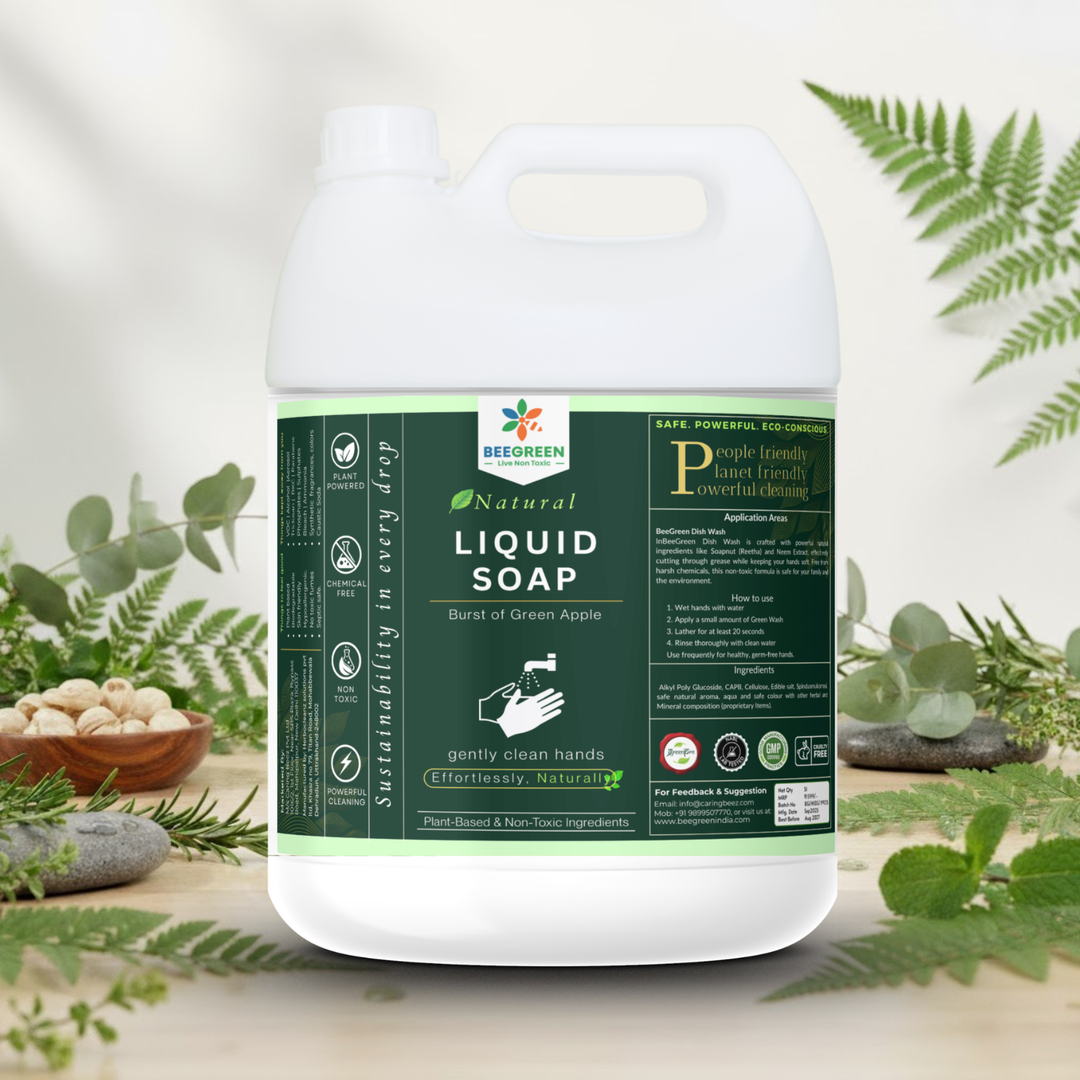 BeeGreen Liquid Hand Wash –  500 ml (Pack of 2) Orange & Green Apple