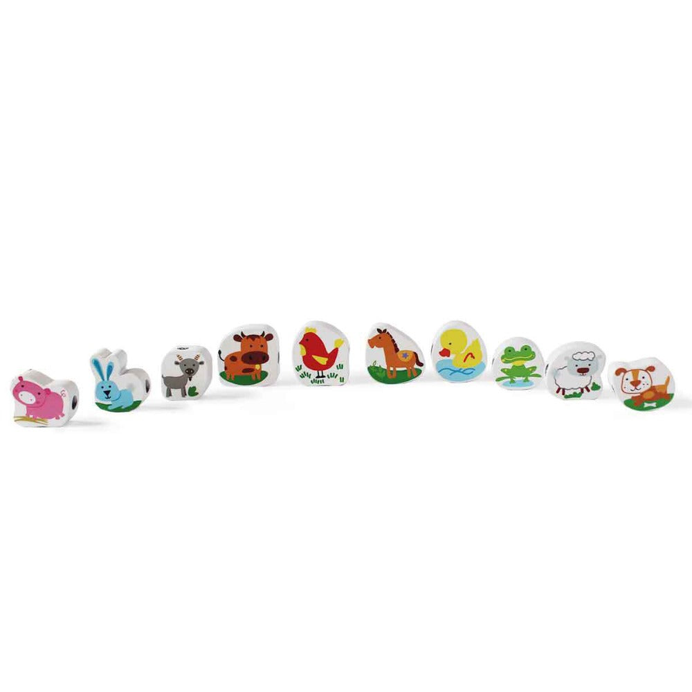 Shumee Farm Lacing Wooden Blocks