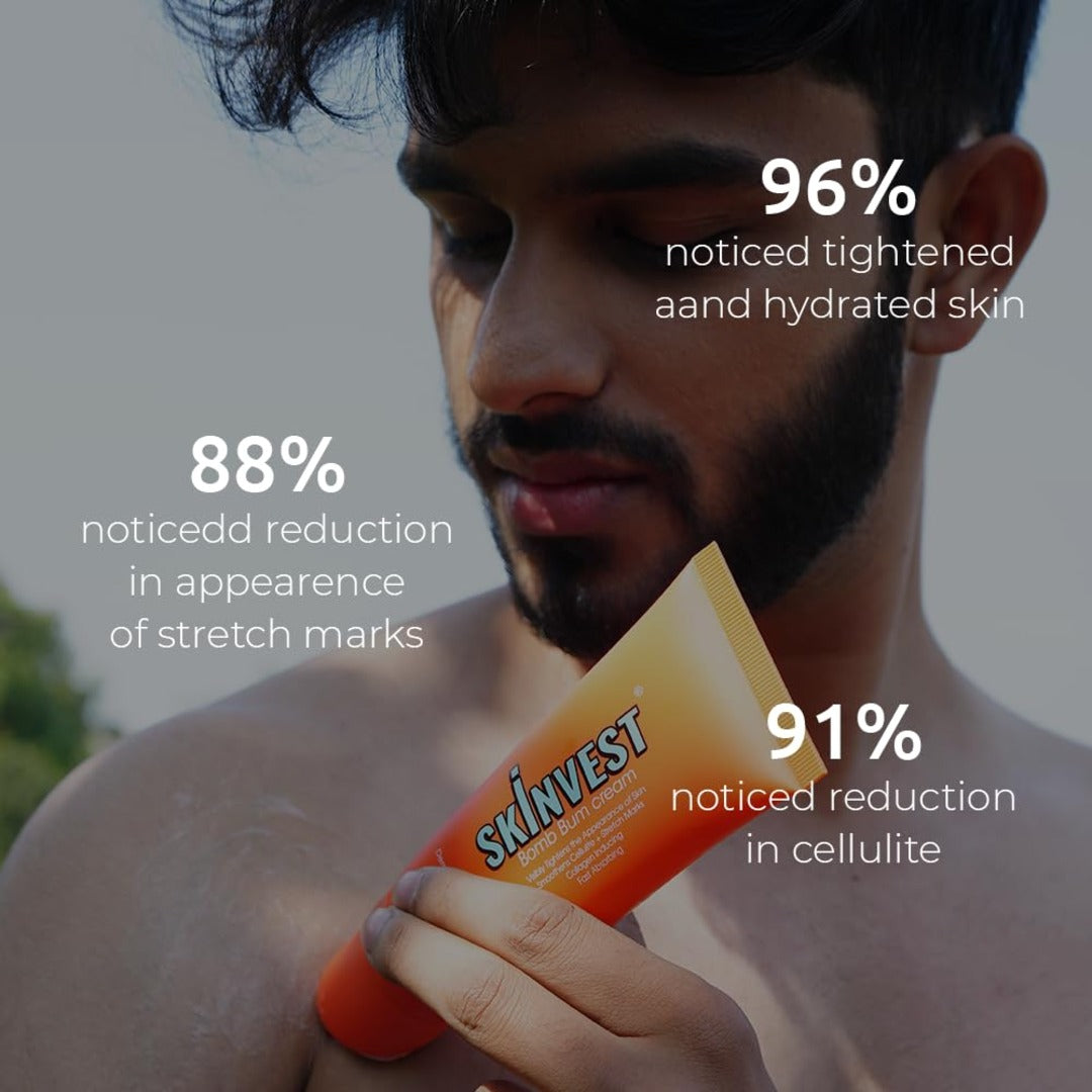 Skinvest Sunny Side Up Sunscreen SPF 50 PA++++ Broad Spectrum For Pigmentation, Dark Spots, Sun Tan and Bomb Bum Body Skin Tightening, Stretch Marks Reducing Cream 100ml