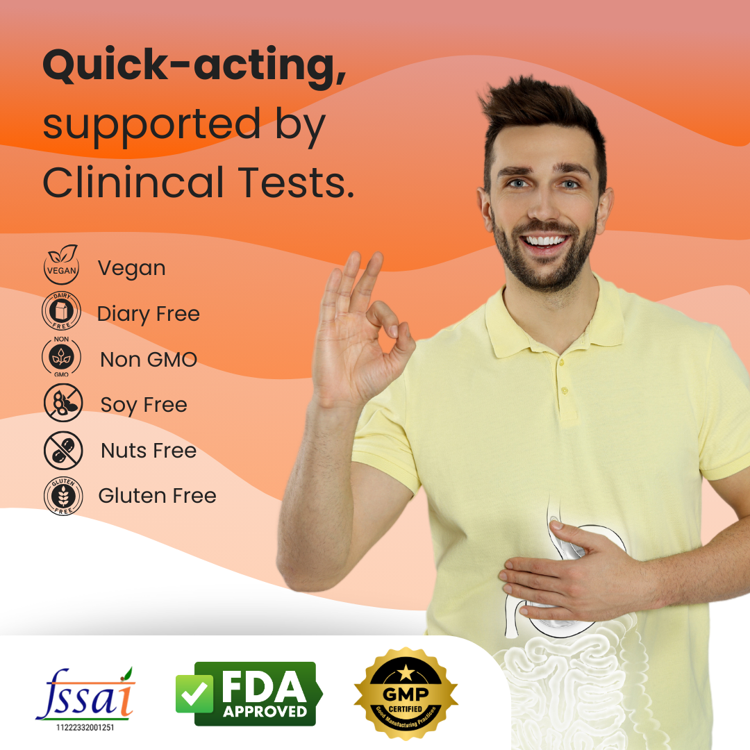 Happy Gut Oral Strips | Improve Digestion and Boost Gut Health