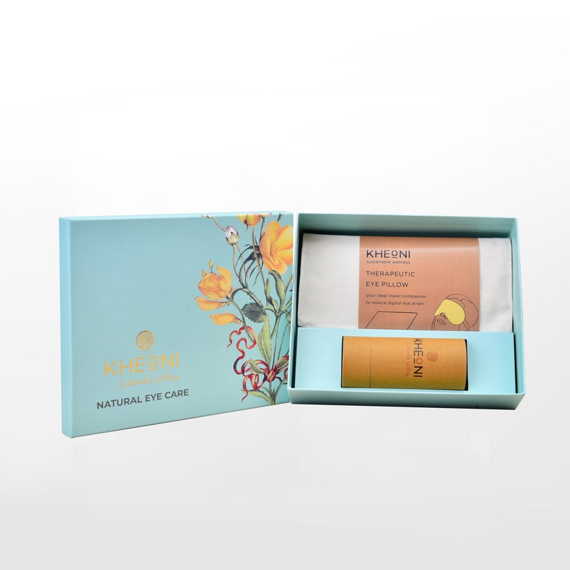 Kheoni Natural Eye Care Kit - Eye Pillow with Essential Oil