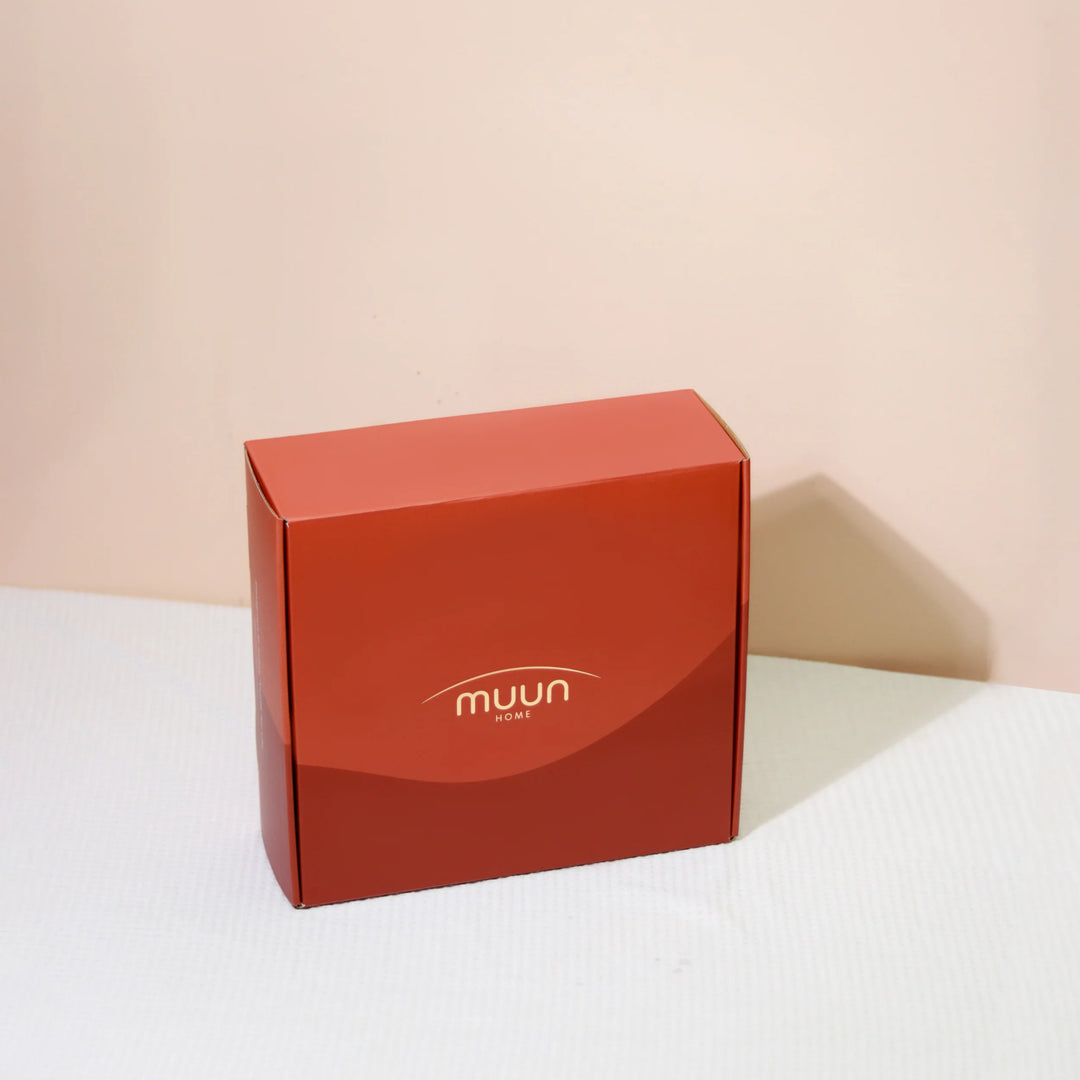 Muun Home Glass Diya Gift Box - Two Tall Diya + Short Diya