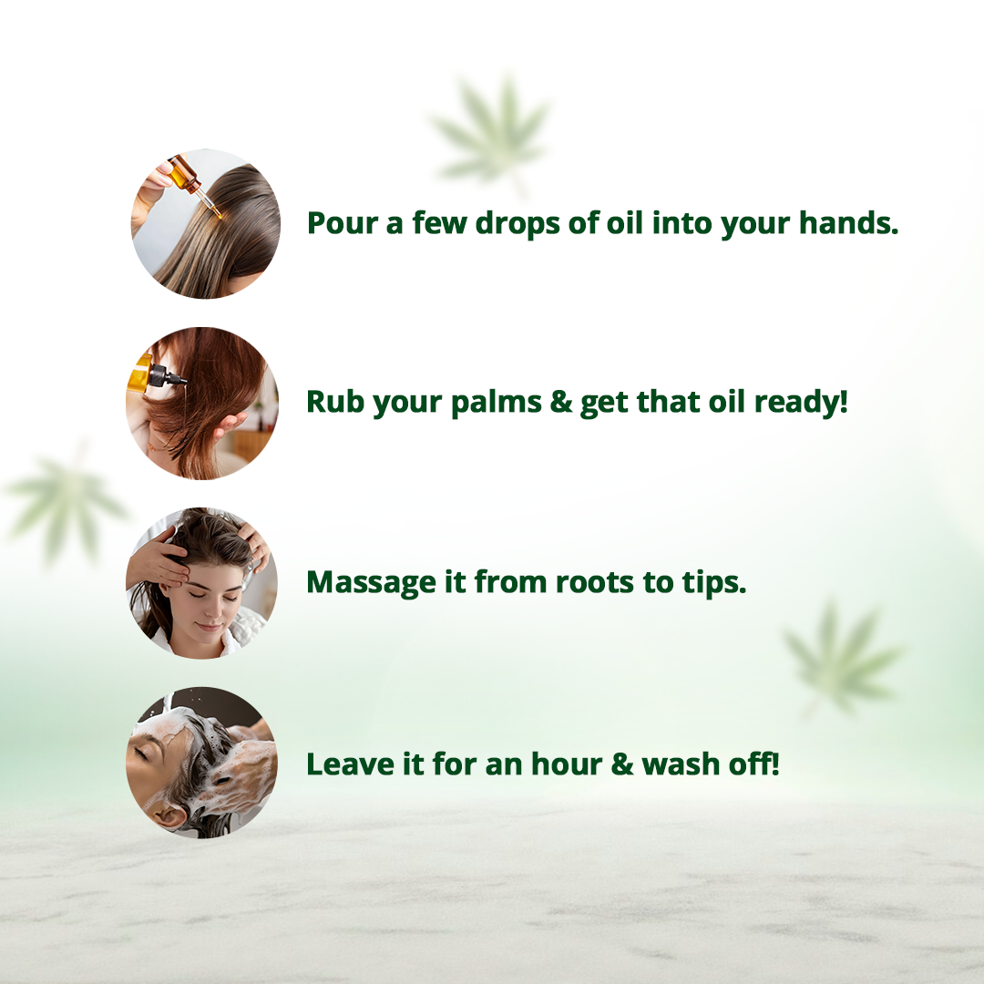 Deep Nourishment Hair Oil - Hemp Amla Blend for Volume