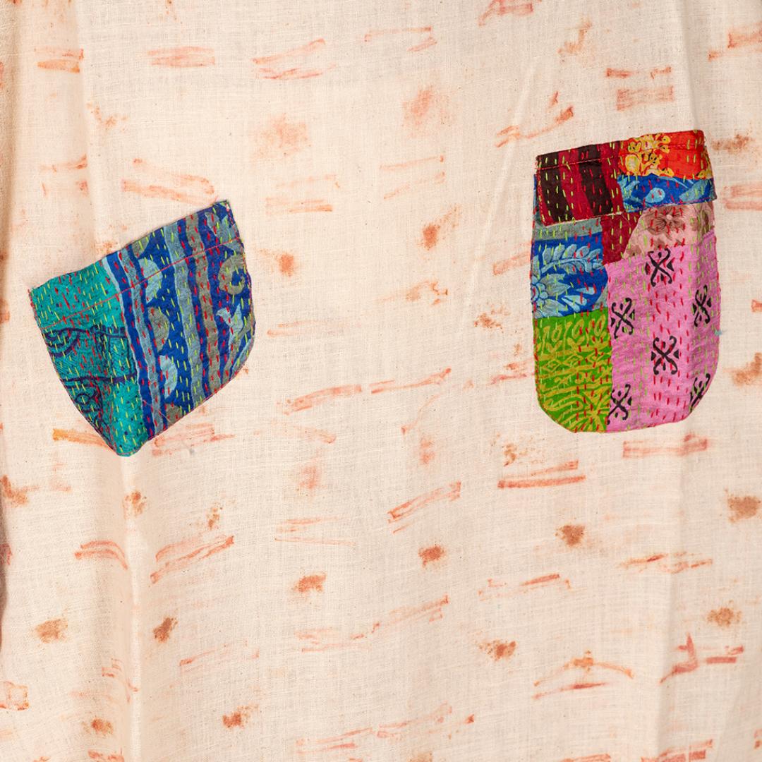 Bageeya “Irish” Natural Dyed Handcrafted Handwoven Organic Cotton Strap Dress | Crafted with Manjishta