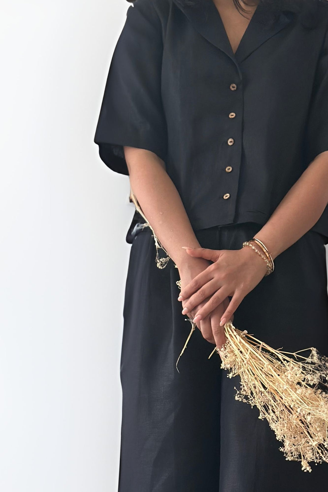 Pravaah Basic Hemp Shirt | Must Have Black