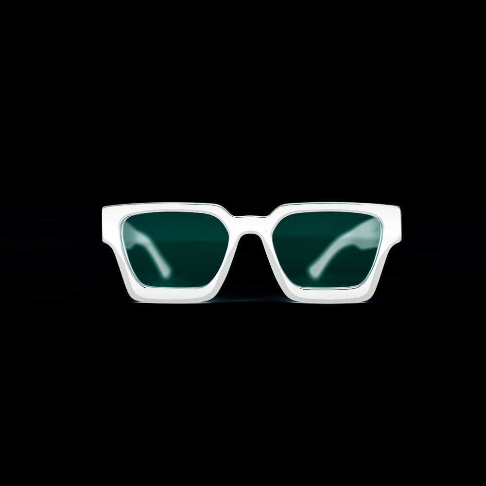 Monkstory MonkStory Runway Acetate Unisex Sunglasses - Black With Purple Lens