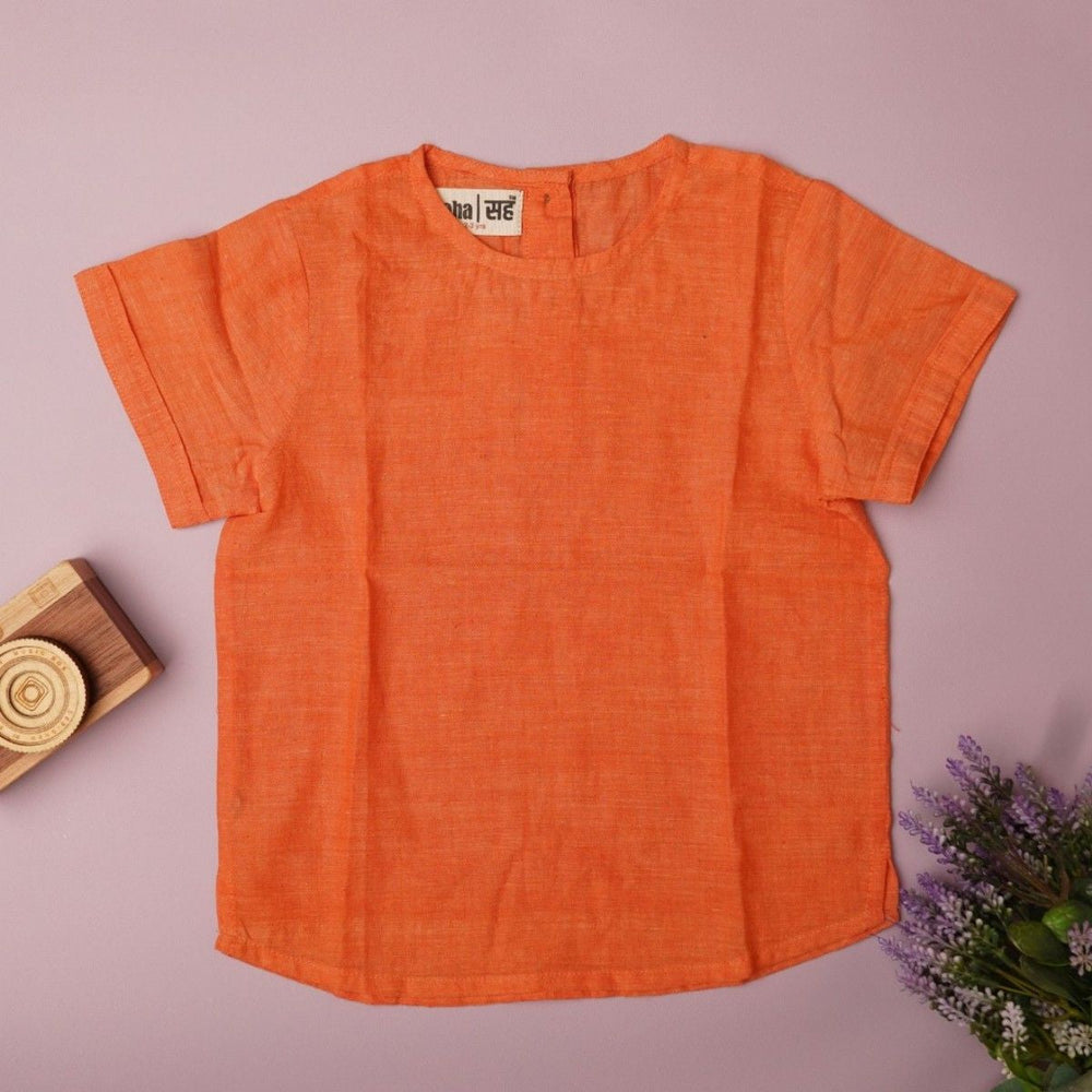 Kurti Top' - Girls' 100% Handspun Khadi Cotton Top