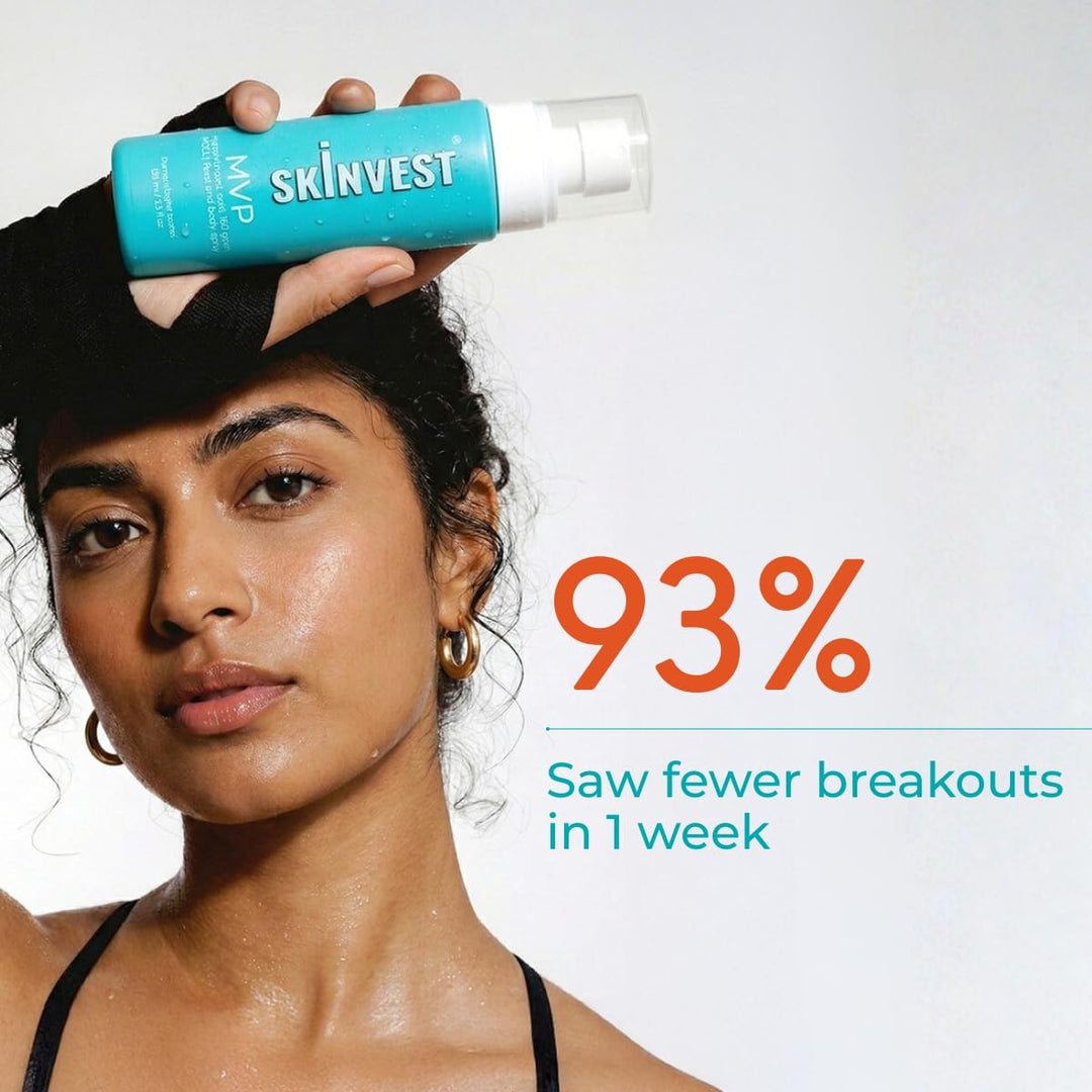 Skinvest MVP HOCl Spray with 150 ppm Hypochlorous Acid, Zinc PCA & Pentavitin | Soothes Acne & Redness | 100ml