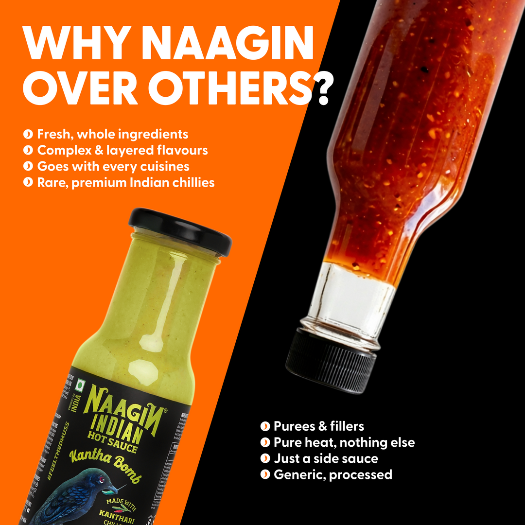 Naagin Sauce - Indian Hot chilli spicy Sauce Kantha Bomb (230g)