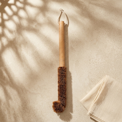 OIKO Coir Water Bottle Cleaner with Wooden Handle