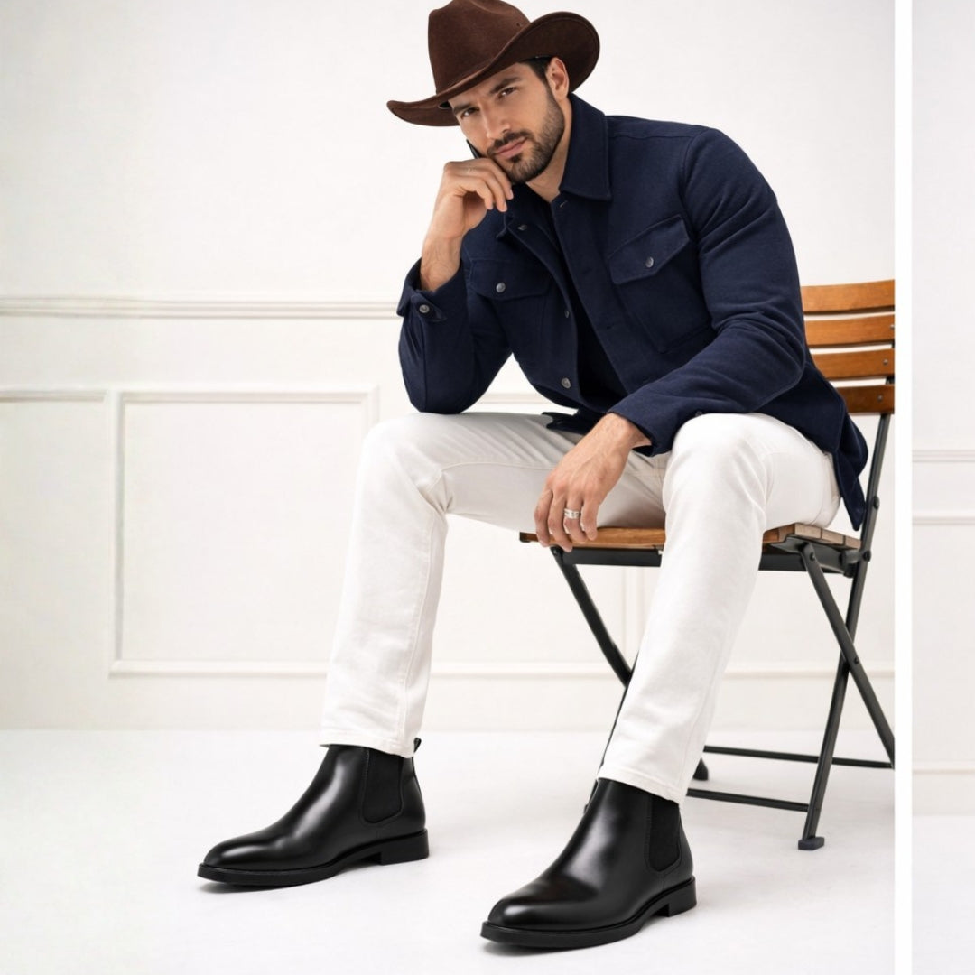 CHELZEE – Black Men’s Chelsea Boots