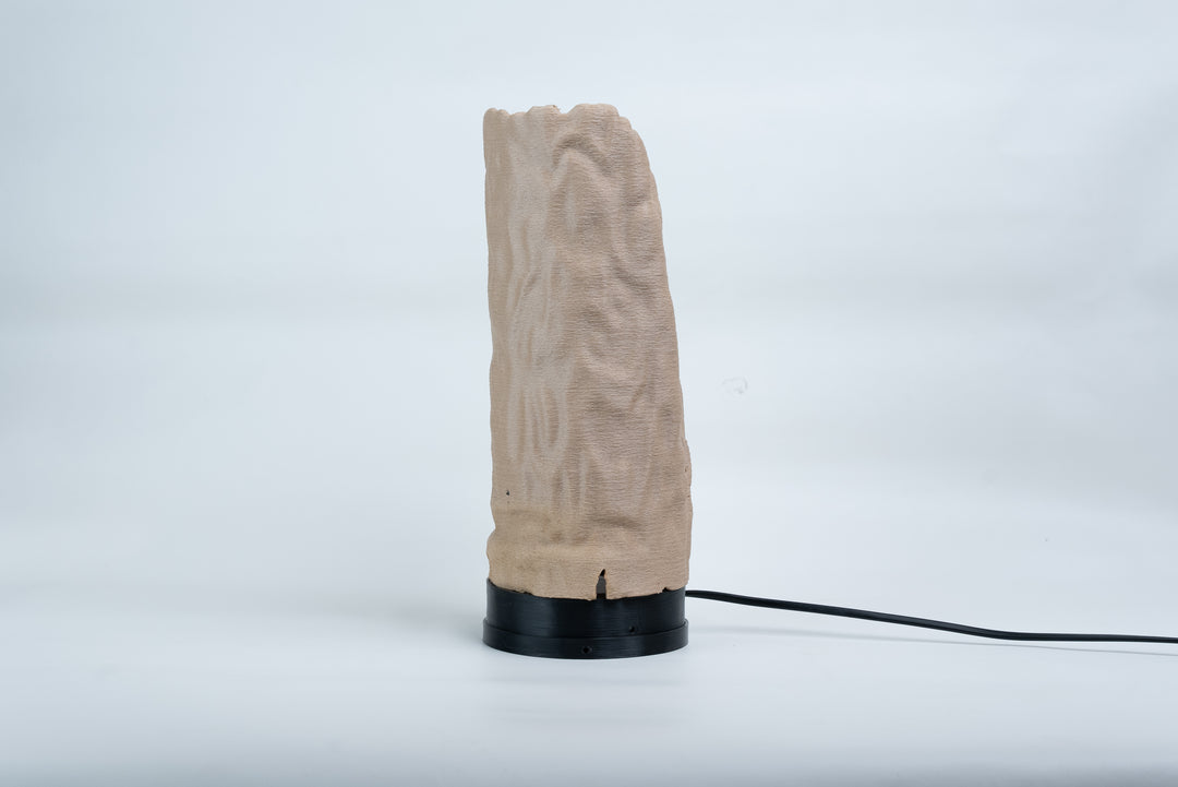 Fissured Timber Table Lamp | Designer LED Table Light