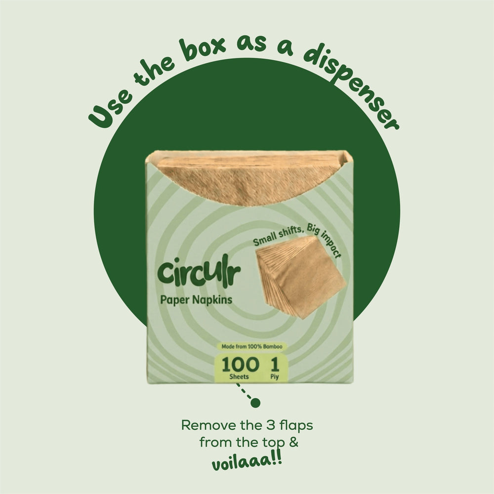 Bamboo Paper Napkins (1 Ply | 100 Sheets)