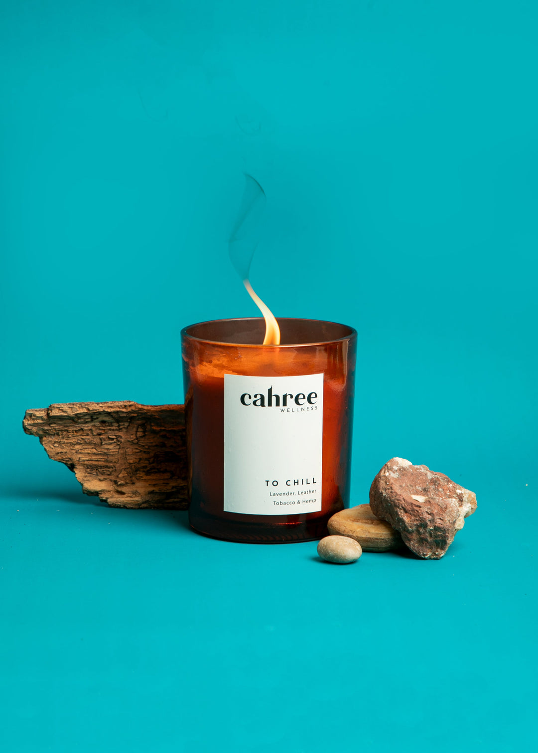 Cahree Wellness The Chill candle: hemp, lavender, leather & tobacco
