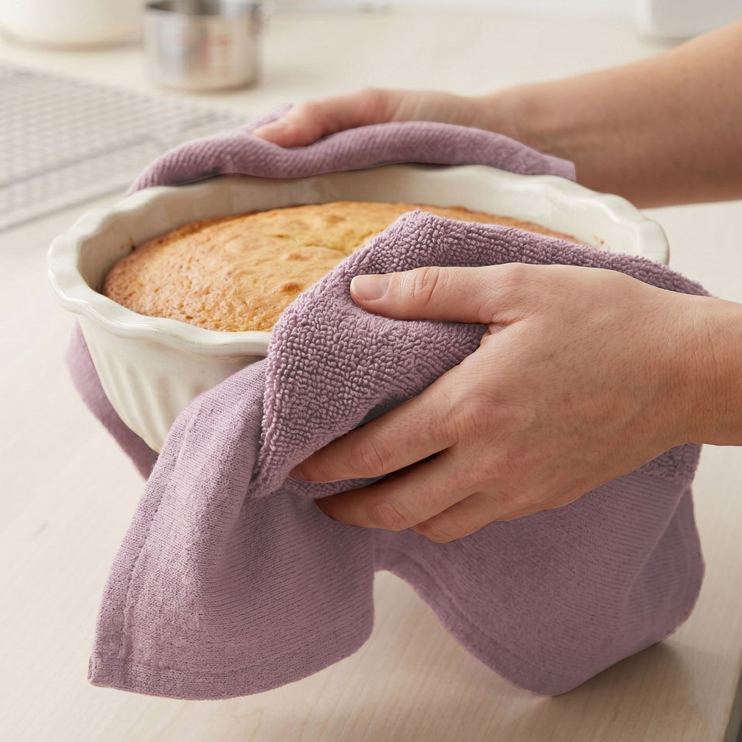 Country Village Premium Kitchen Towel,Absorbent One-Side Terry Cloth