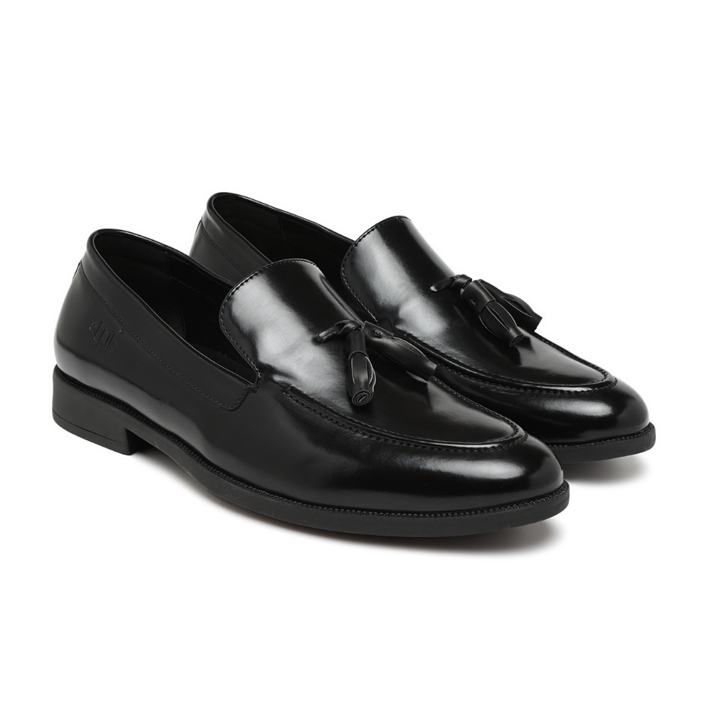 Tassio Olive Tassel Loafers