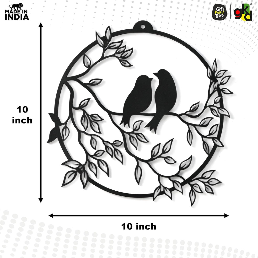 Bird & Flower Design Wall Hanging | 1 Pc & 3 Pc MDF Wall Art Set | Wooden Wall Decor for Living Room, Bedroom & Office