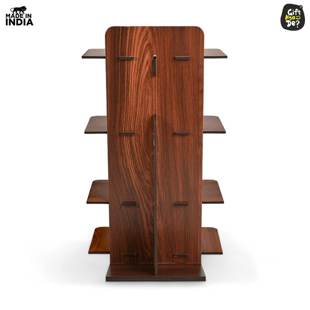 Gift Kya De Wooden Bookcase For Home & Office | Space Saving Book Rack | Freestanding Books Holder (DIY)
